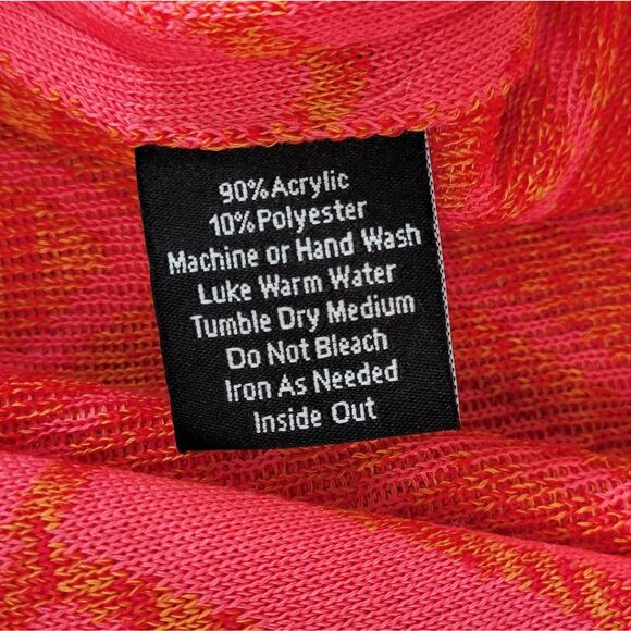 Misook Stretch Knit Geometric Blazer Pink Medium - Picture 3 of 5